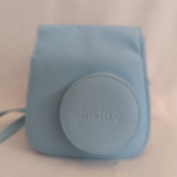 Instax camera case. A soft blue bag would be a great addition to a camera gift. - Picture 2 of 10